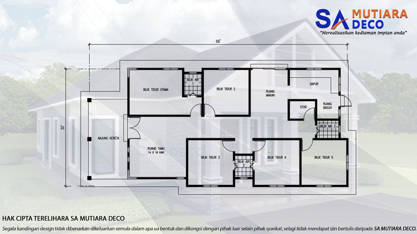 Mutiara Melani 1800 - Floor Plan